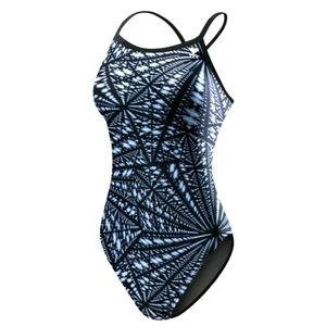 TYR Diamondfit Swimsuit black white size 30 or 4